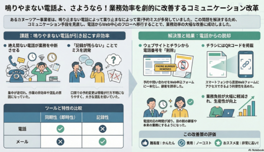 ＃001 電話の必要性を考える！適切なコミュニケーションツールを使う環境の構築