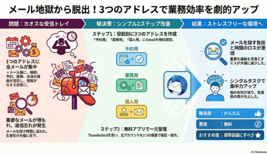 ＃011 メールアドレスを細分化！3つに分割運用して返信を怠るな！！