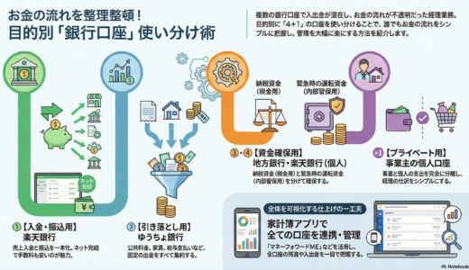 ＃049 銀行口座の役割分担！出入金をキレイに整理整頓だ！