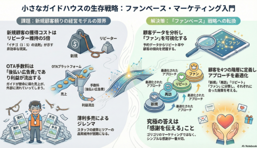 ＃054 マーケティングってなんだ？小さなガイドハウスならではの戦い方ファンベース！